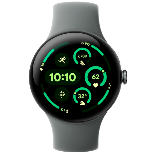 Google Pixel Watch 3 45mm Grijs (Grijze Band)