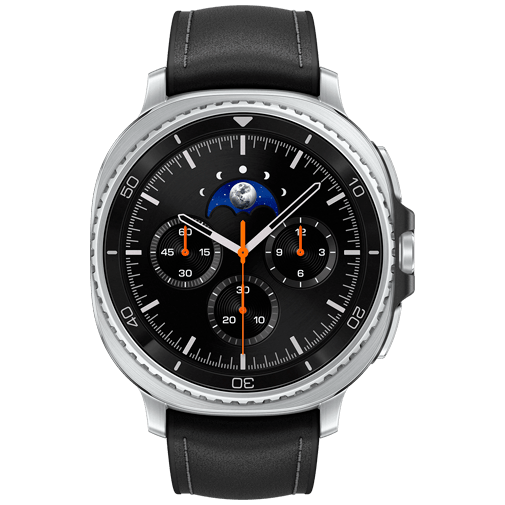 Samsung Galaxy Watch 8 Classic Zilver (Zwarte Band)